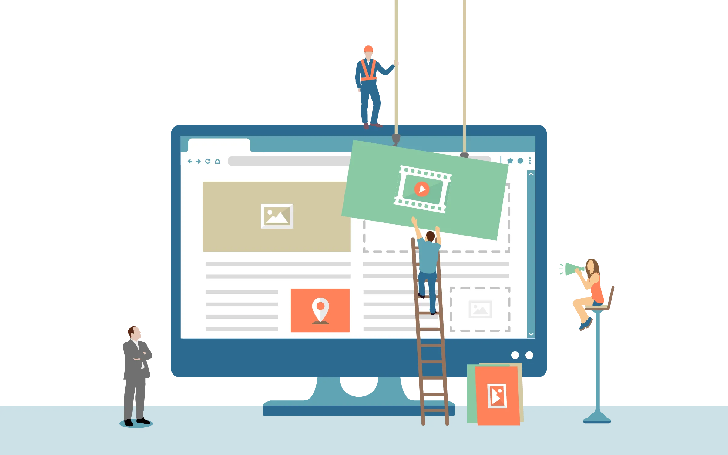 広告をあてはめる人々