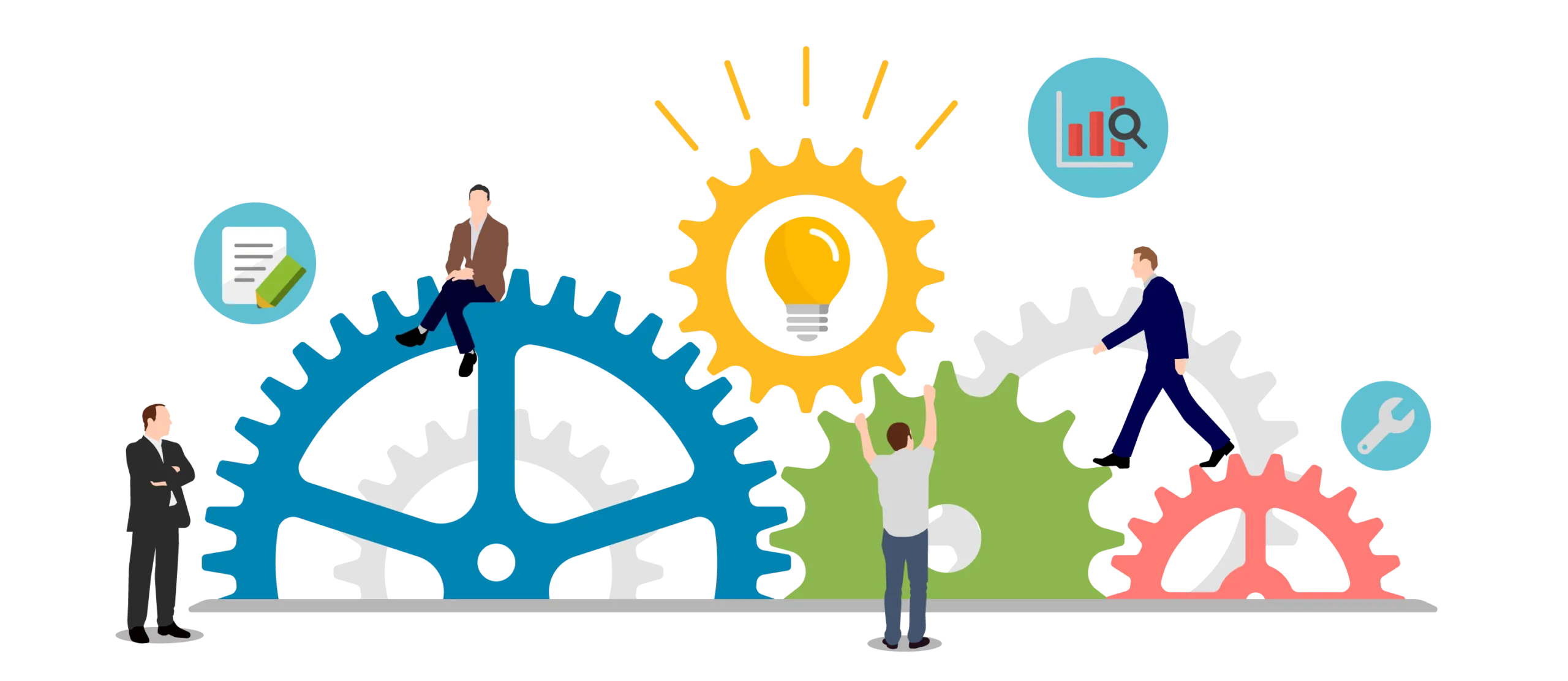 歯車が回る画像