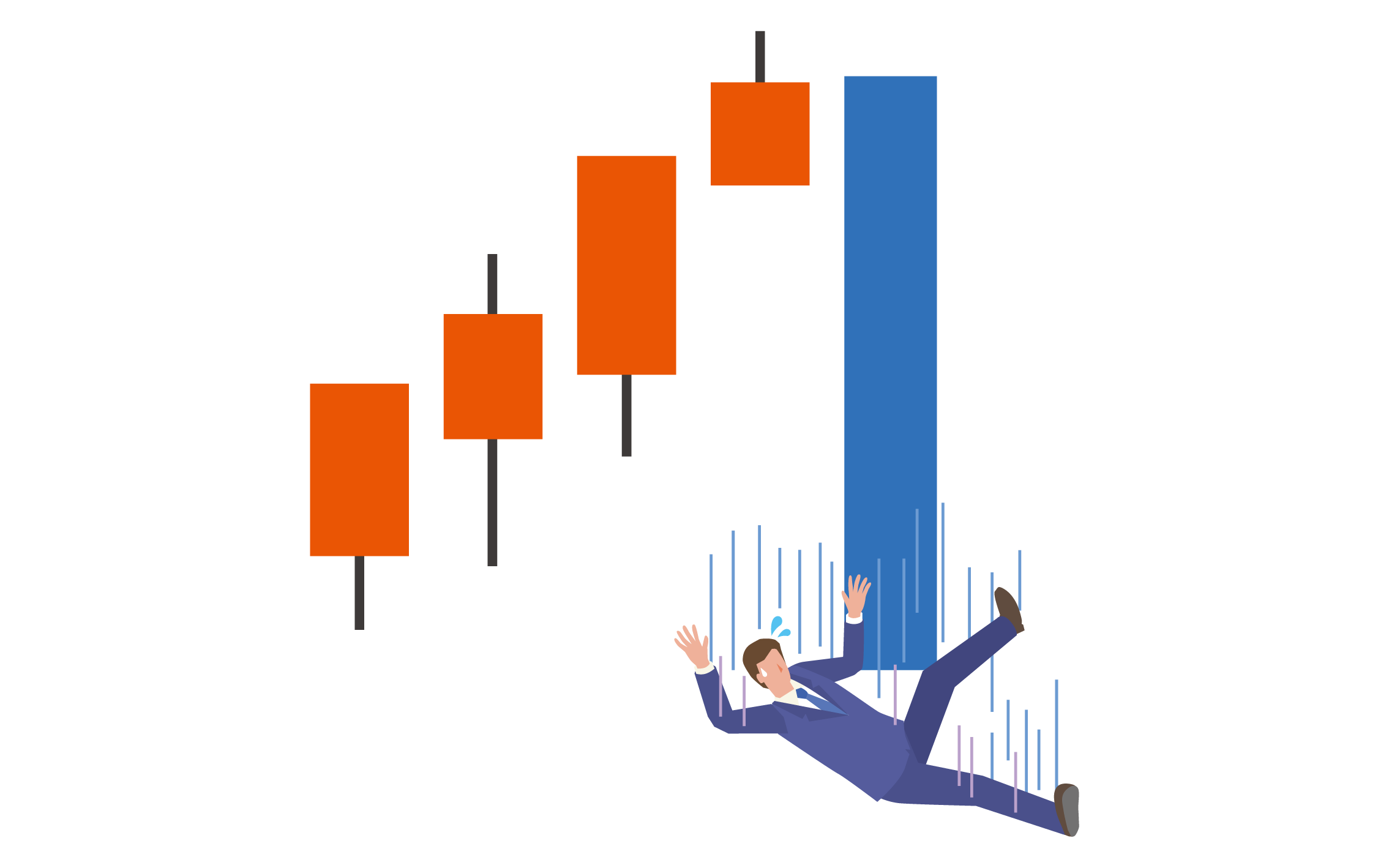 大損失する会社員