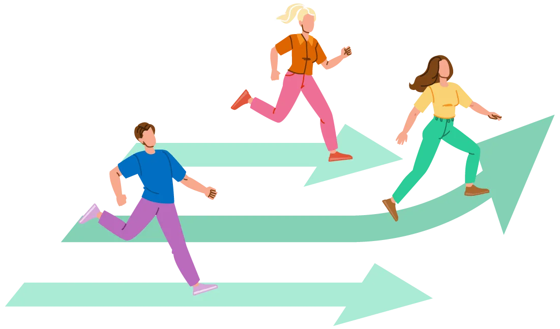 加速する会社員たち