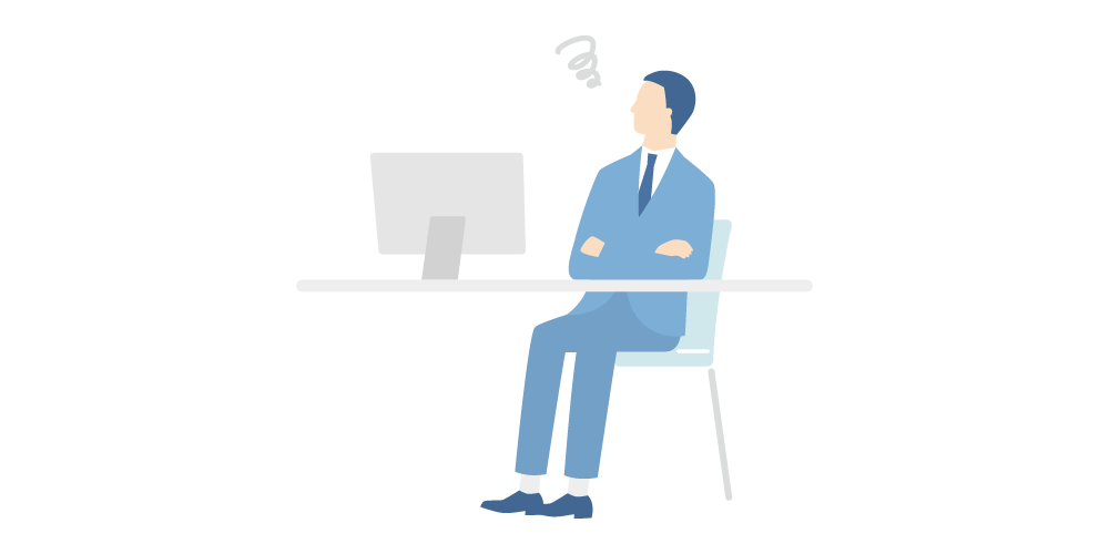 モヤモヤする会社員